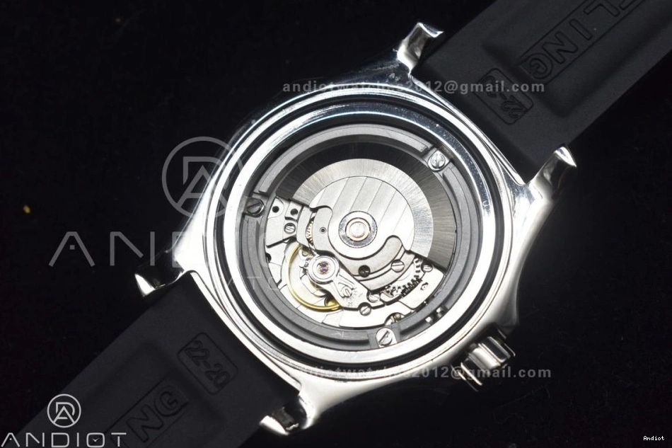 Black Best Rubber Black 1:1 On Strap Superocean Automatic 44 Edition Bezel Black A2824 Dial TF 0315